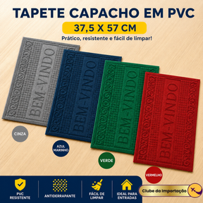 TAPETE CAPACHO EM PVC 37,5X57CM
