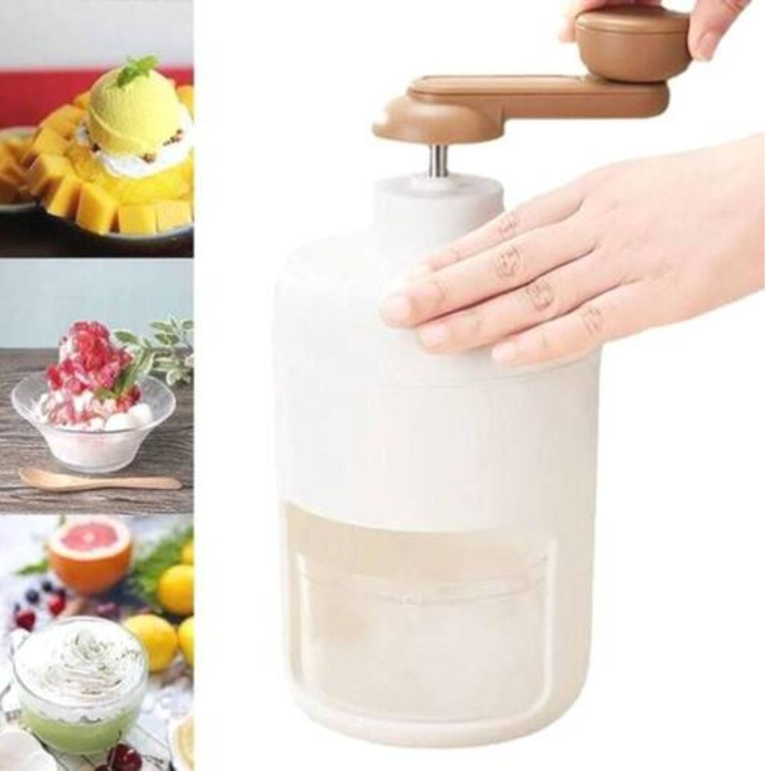 Processador Manual Multiuso para Gelo, Frutas e Raspadinhas