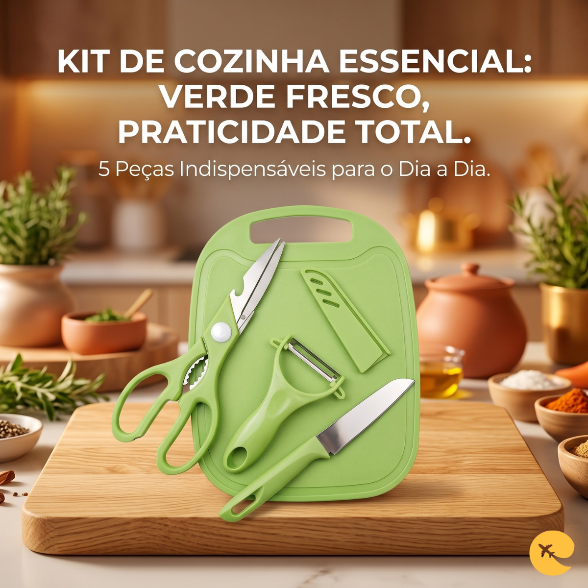 UTENSILHO COZINHA 4 PC 3 COR